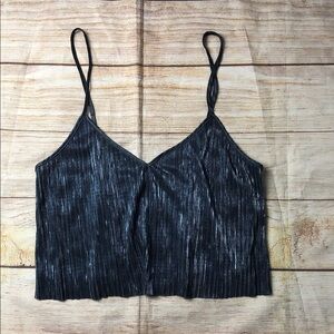 Victoria's Secret Black Pleated Camisole